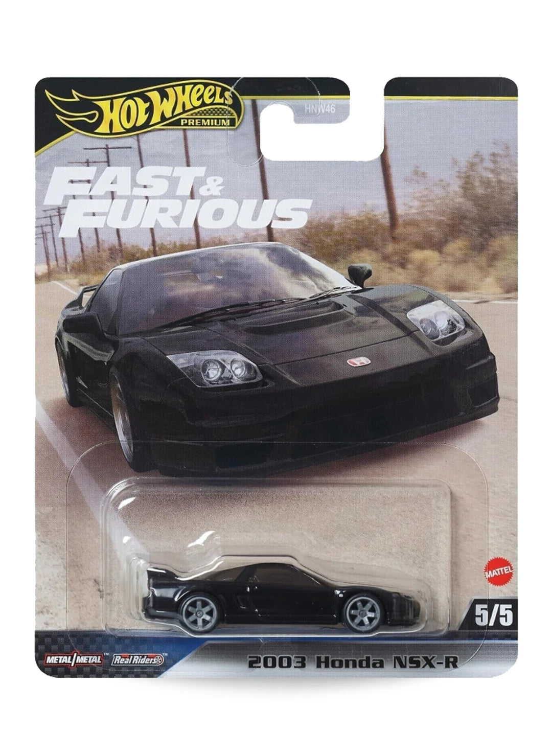 Hot Wheels Fast & Furious Premium Series Mix 1 2024 2003 Honda NSX-R 1:64 – Black
