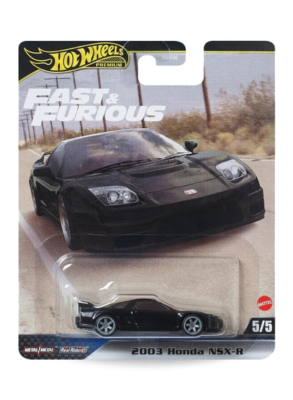 Hot Wheels Fast & Furious Premium Series Mix 1 2024 2003 Honda NSX-R 1:64 – Black