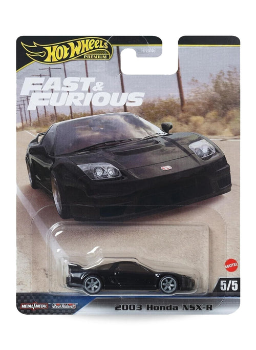 Hot Wheels Fast & Furious Premium Series Mix 1 2024 2003 Honda NSX-R 1:64 – Black