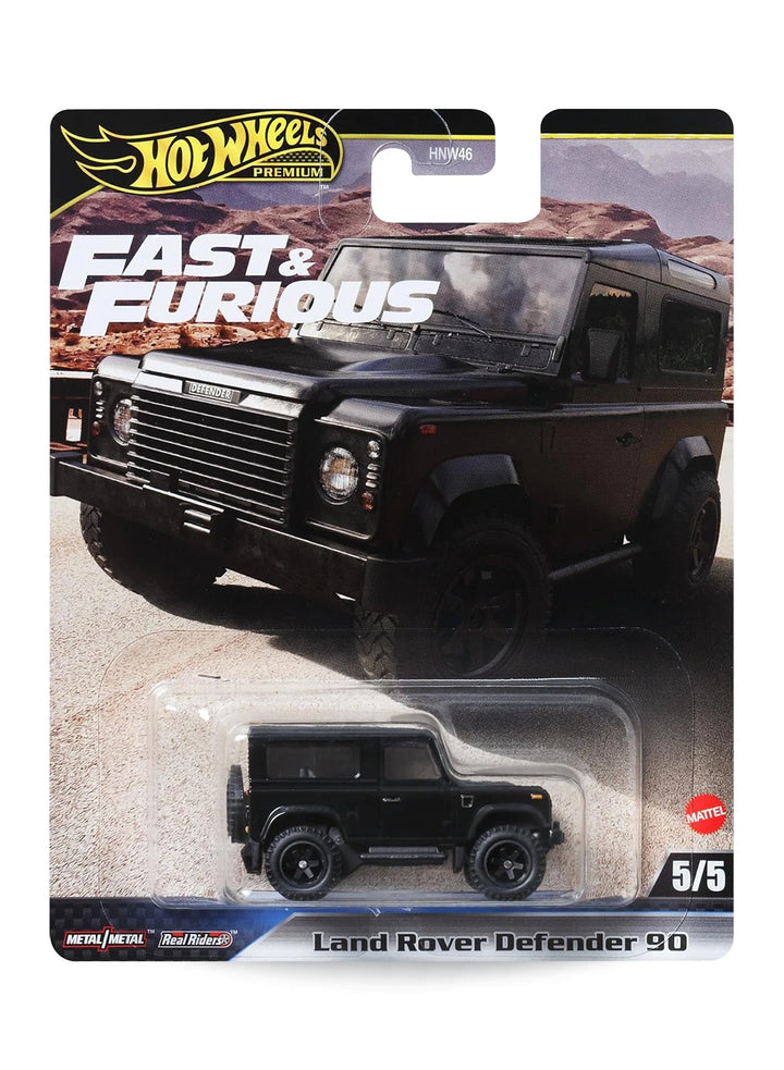 Hot Wheels Fast & Furious Premium Series Mix 3 2024 Land Rover Defender 90 1:64 – Black