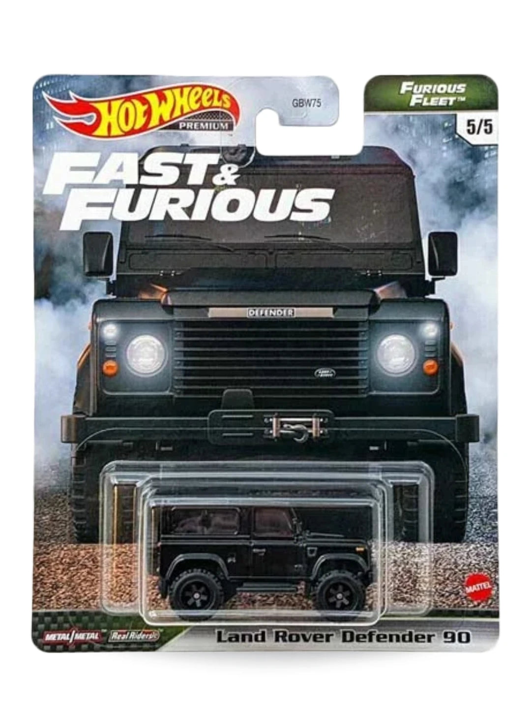 Hot Wheels Fast & Furious Premium Series Furious Fleet 2021 Land Rover Defender 90 1:64 – Glossy Black