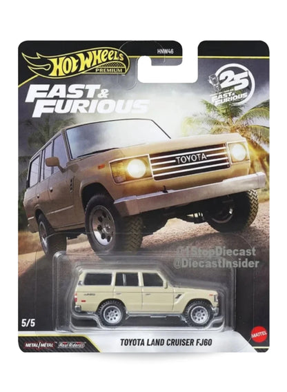 Hot Wheels Fast & Furious Premium Series Mix 3 2026 Toyota Land Cruiser FJ60 1:64 – Tan