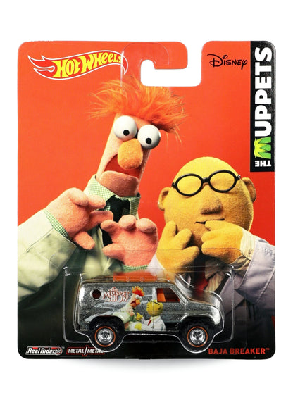 Hot Wheels Pop Culture The Muppets Baja Breaker 1:64 scale diecast van mint on its original Beaker and Dr. Bunsen Honeydew blister card.