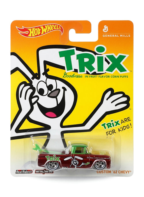 Hot Wheels Pop Culture 2014 General Mills Chevrolet Custom '62 Chevy 1:64 – Red, lime green & white roof