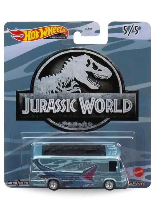 Hot Wheels Pop Culture 2022 Jurassic World HW Tour Bus 1:64 – Silver
