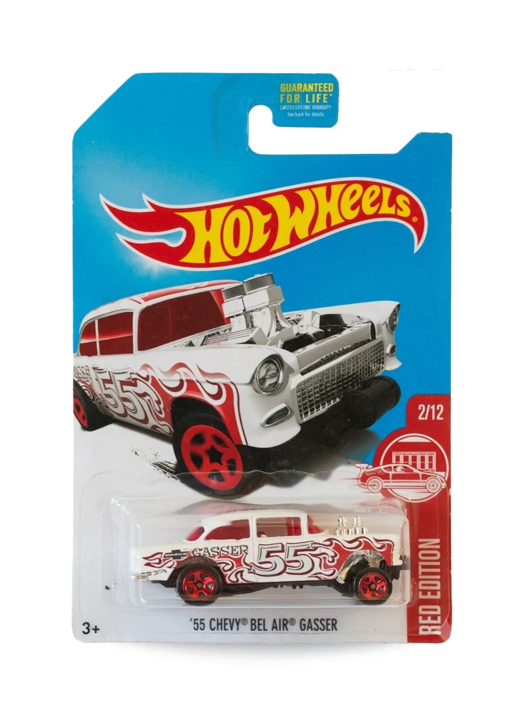 Hot Wheels Chevrolet '55 Chevy Bel Air Gasser 1:64 – Satin White