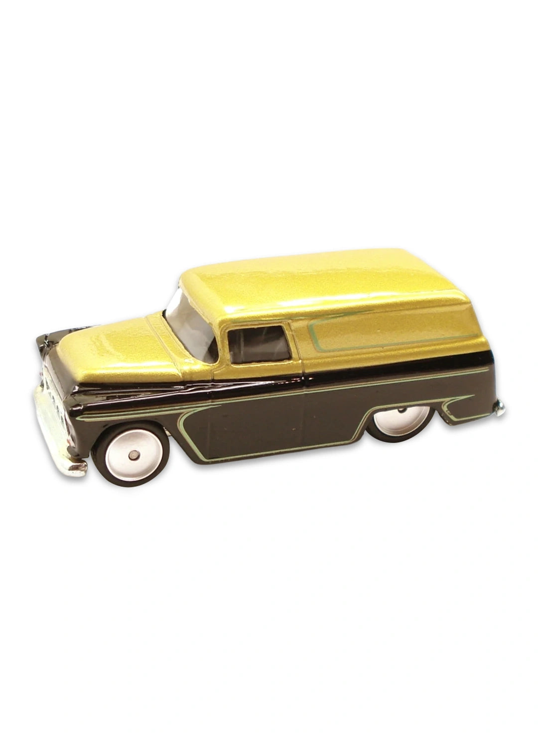 Hot Wheels GM Garage 2011 Chevrolet '55 Chevy Panel 1:64 – Metallic Gold & Black