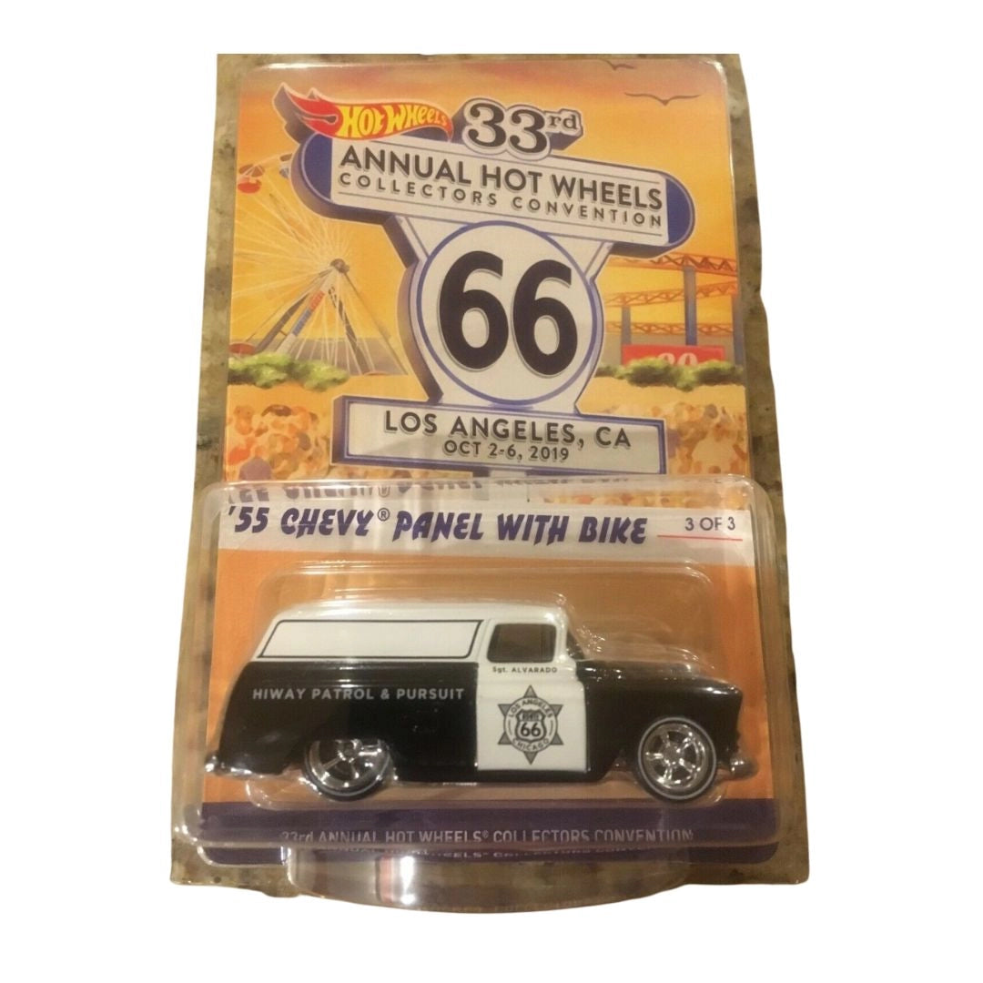 ’55 Chevy Panel with Bike – Black & White