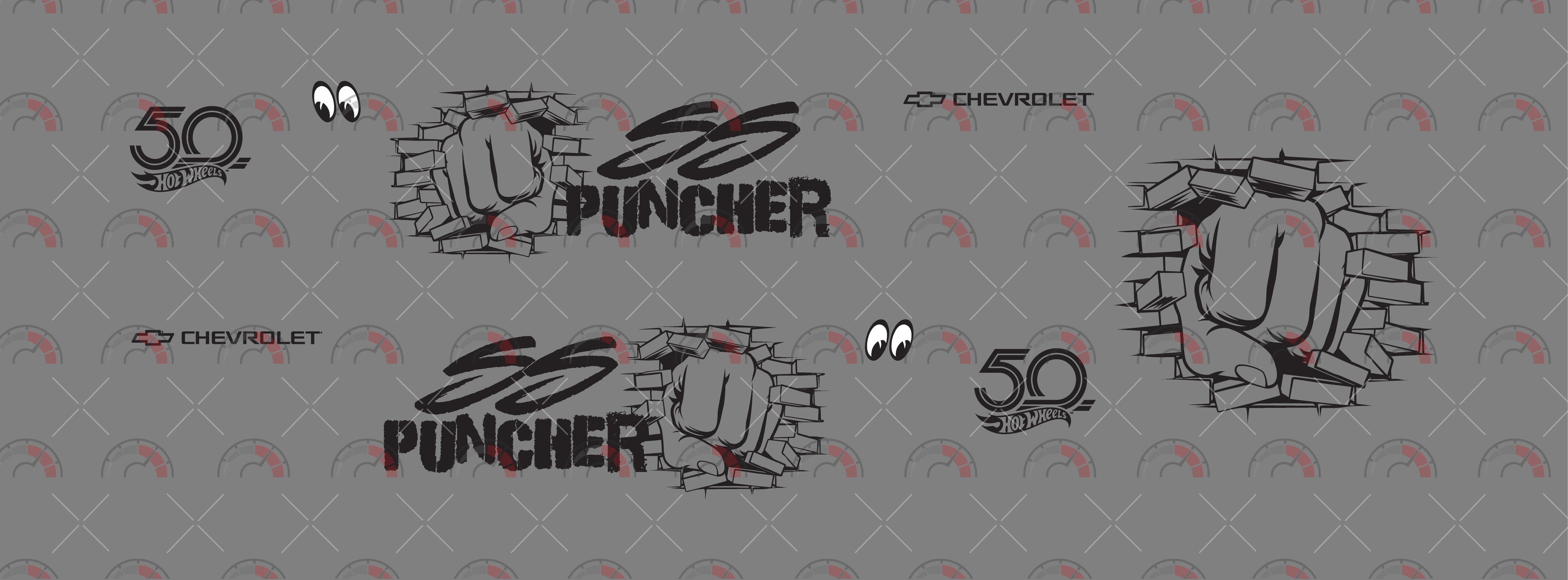 55 Puncher toy vehicle decals