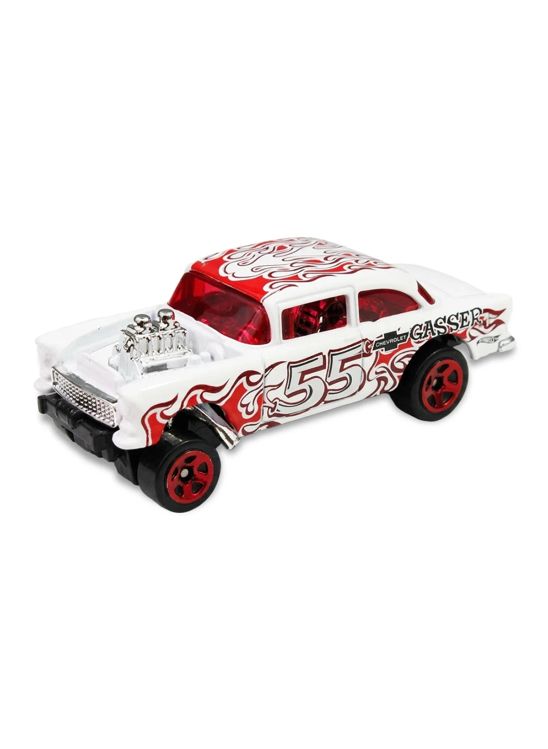 Hot Wheels Chevrolet '55 Chevy Bel Air Gasser 1:64 – Satin White