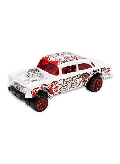 Hot Wheels Chevrolet '55 Chevy Bel Air Gasser 1:64 – Satin White