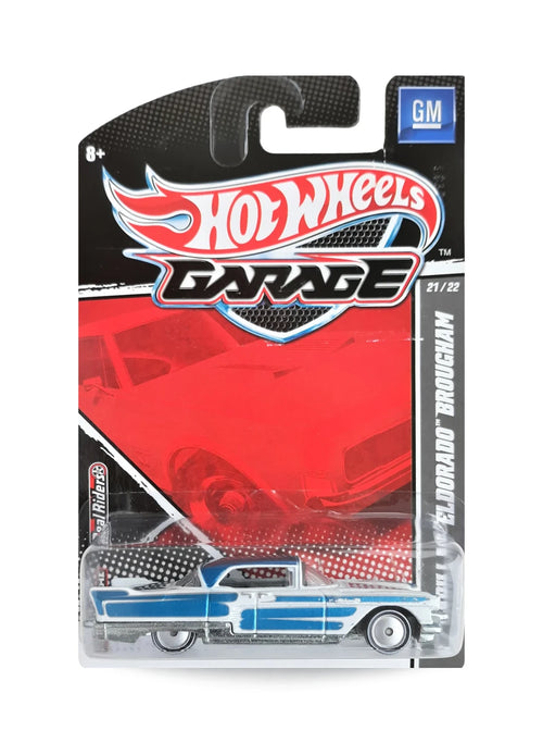 Hot Wheels GM Garage 2011 Cadillac '57 Cadillac Eldorado Brougham 1:64 – White Blue Stripes
