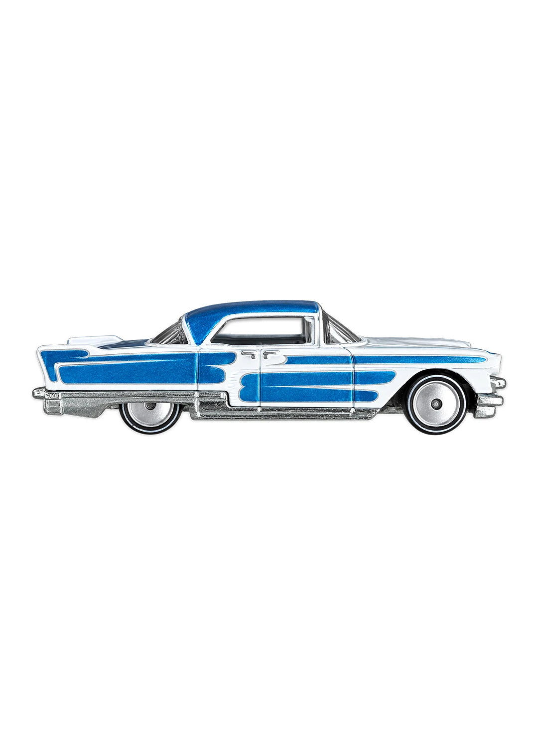 Hot Wheels GM Garage 2011 Cadillac '57 Cadillac Eldorado Brougham 1:64 – White Blue Stripes