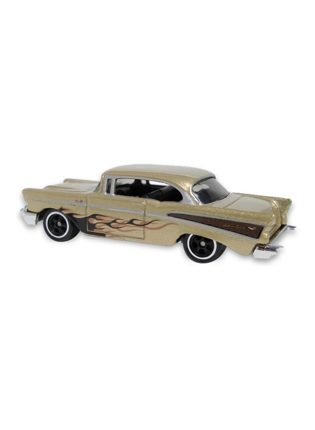 Hot Wheels Larry's Garage 21-Car Collection 2009 Chevrolet '57 Chevy Bel Air 1:64 – Metalflake Gold