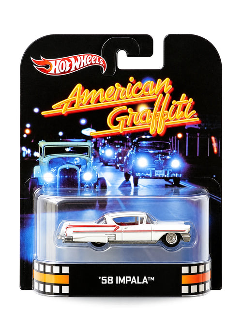 Hot Wheels Retro Entertainment 2013 Mix 6 Chevrolet '58 Impala 1:64 – White