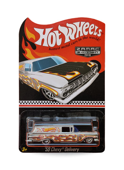 Hot Wheels Walmart Exclusive ZAMAC Editions 2016 Chevrolet '59 Chevy Delivery 1:64 – ZAMAC