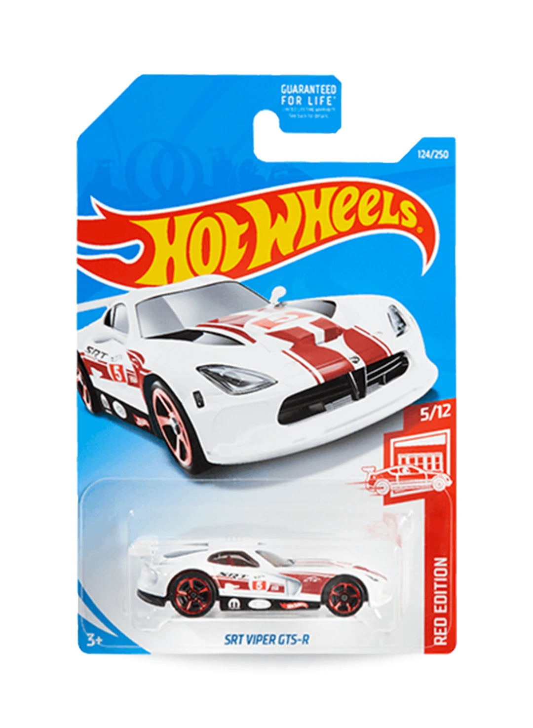 Hot Wheels Red Edition 2019 Dodge SRT Viper GTS-R 1:64 White