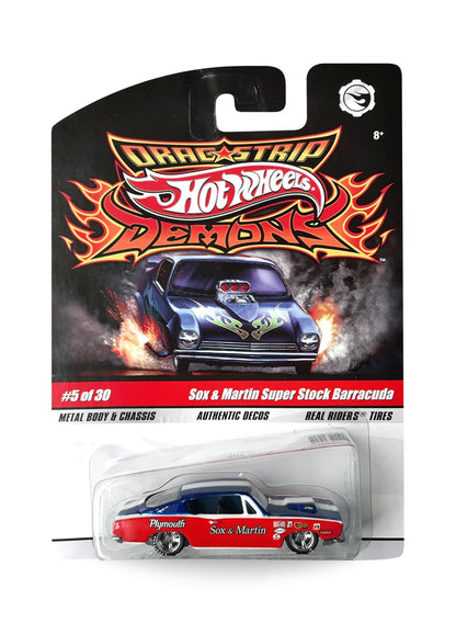 Hot Wheels Dragstrip Demons 2009 Sox & Martin Super Stock Barracuda 1:64 – Red