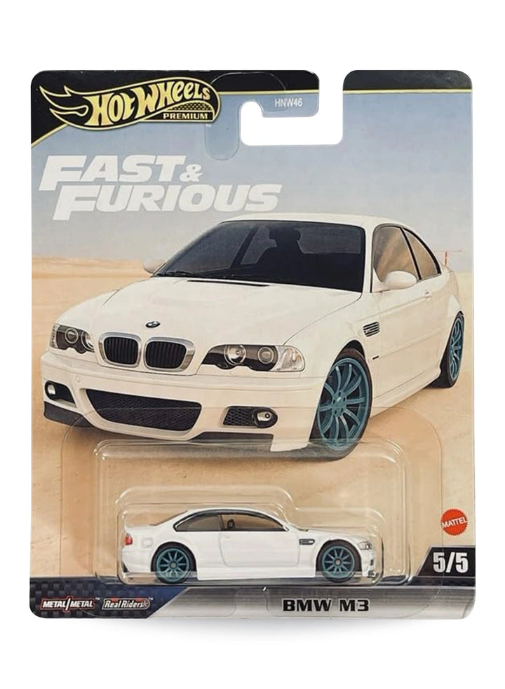 Hot Wheels Fast & Furious Premium Series Mix 2 2024 BMW M3 E46 1:64 – White