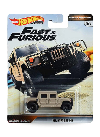 Hot Wheels Fast & Furious Premium Series Furious Off-Road 2019 Hummer H1 1:64 – Tan