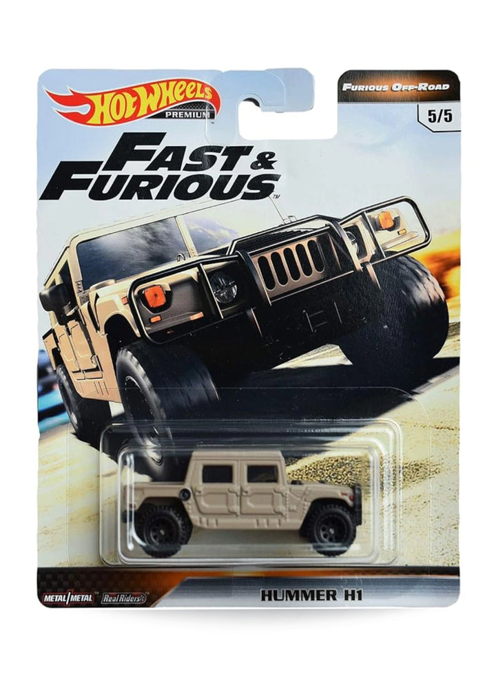 Hot Wheels Fast & Furious Premium Series Furious Off-Road 2019 Hummer H1 1:64 – Tan
