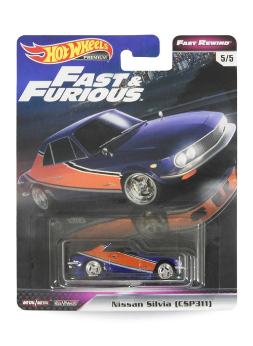 Hot Wheels Fast & Furious Premium Series Fast Rewind 2019 Nissan Silvia (CSP311) 1:64 – Blue