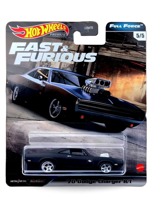 Hot Wheels Fast & Furious Premium Series Full Force 2020 '70 Dodge Charger R/T 1:64 – Black