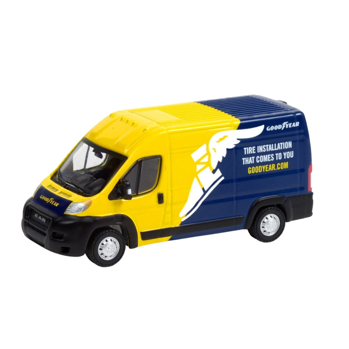 Yellow & Blue Service Van