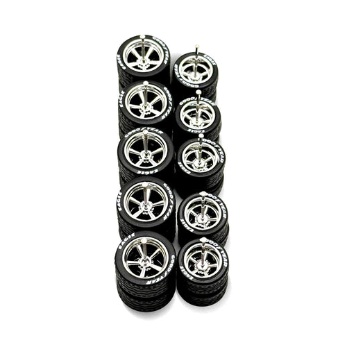 5x Sets Chrome Cragar Wheels 13/15 Sizing