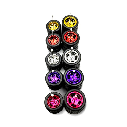 5x Sets Mixed 5 Slot Gasser Wheels 11/13 Sizing