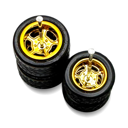 5x Sets Mixed 5 Slot Gasser Wheels 11/13 Sizing