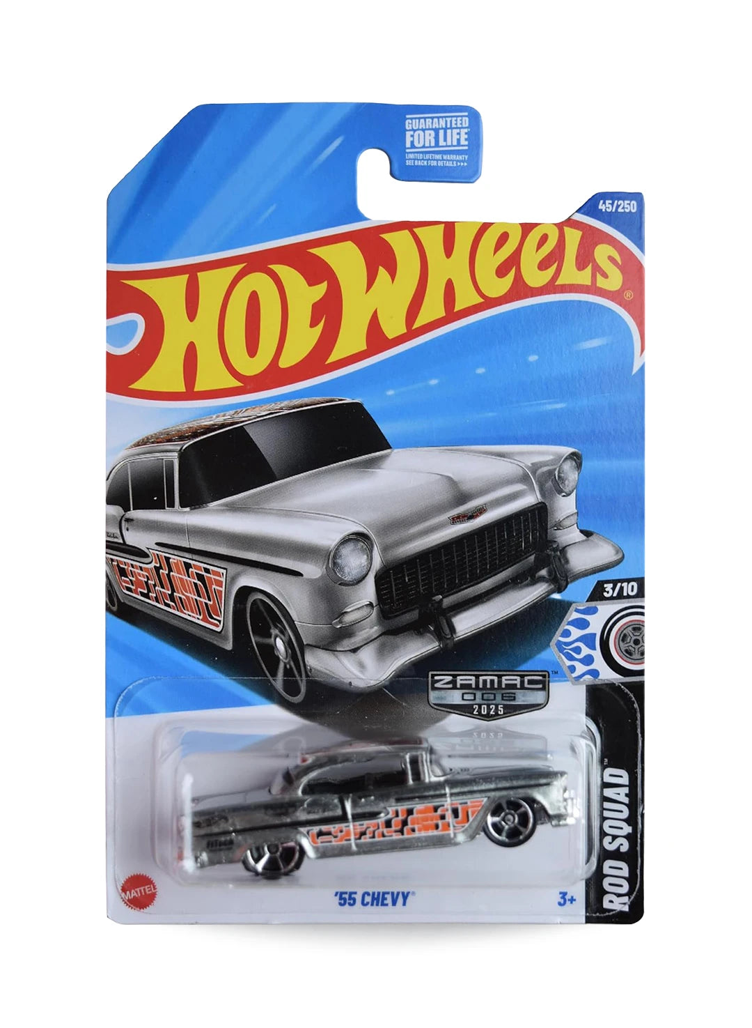 Hot Wheels Walmart Exclusive ZAMAC Editions 2025 Chevrolet '55 Chevy 1:64 – ZAMAC