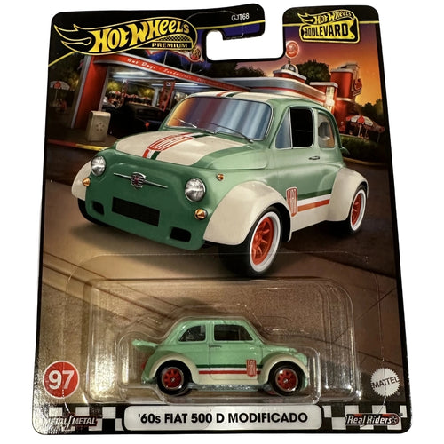 Hot Wheels 1:64 '60s Fiat 500 D Modificado Seafoam