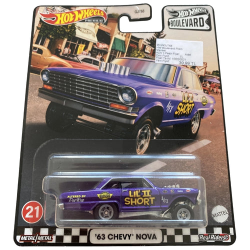 Hot Wheels 1:64 '63 Chevy Nova Metalflake Purple