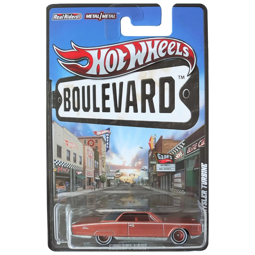 Hot Wheels 1:64 '63 Chrysler Turbine Metalflake Copper