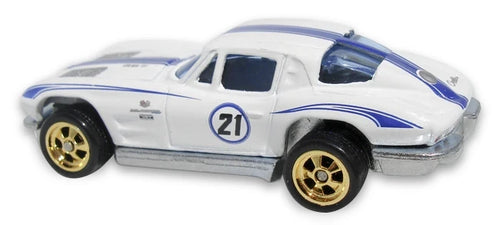 Hot Wheels Larry's Garage 21-Car Collection 2009 Chevrolet '63 Corvette 1:64 – White