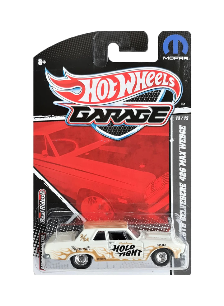 Hot Wheels Mopar Garage 2011 Plymouth '63 Plymouth Belvedere 426 Max Wedge 1:64 – White