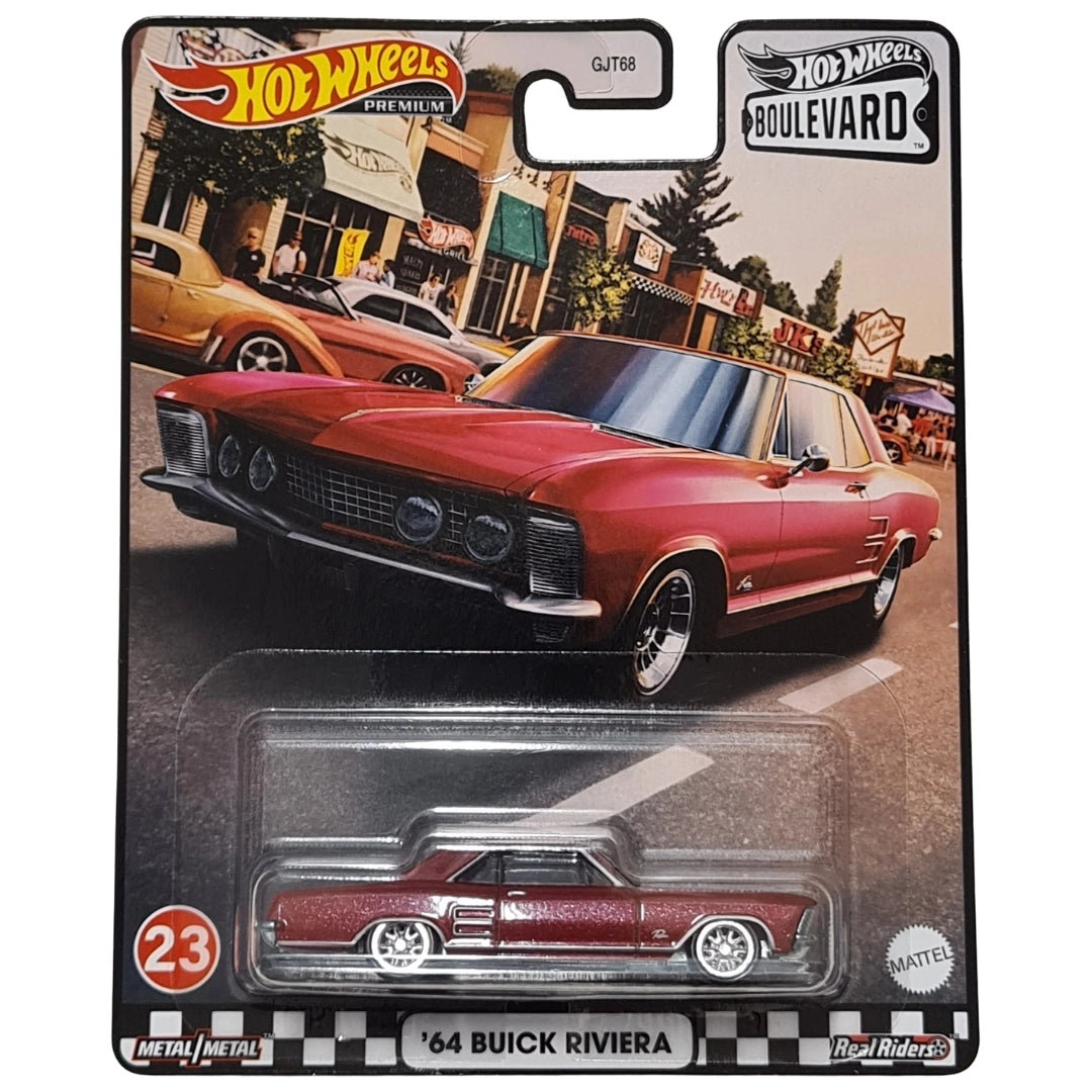 Hot Wheels 1:64 '64 Buick Riviera Metalflake Red