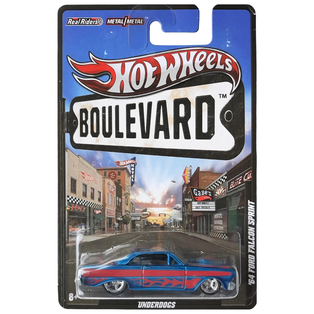Hot Wheels 1:64 '64 Ford Falcon Sprint Satin Blue