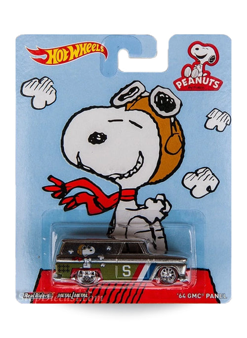 Hot Wheels Pop Culture 2014 Peanuts GMC '64 GMC Panel 1:64 – Chrome & Green