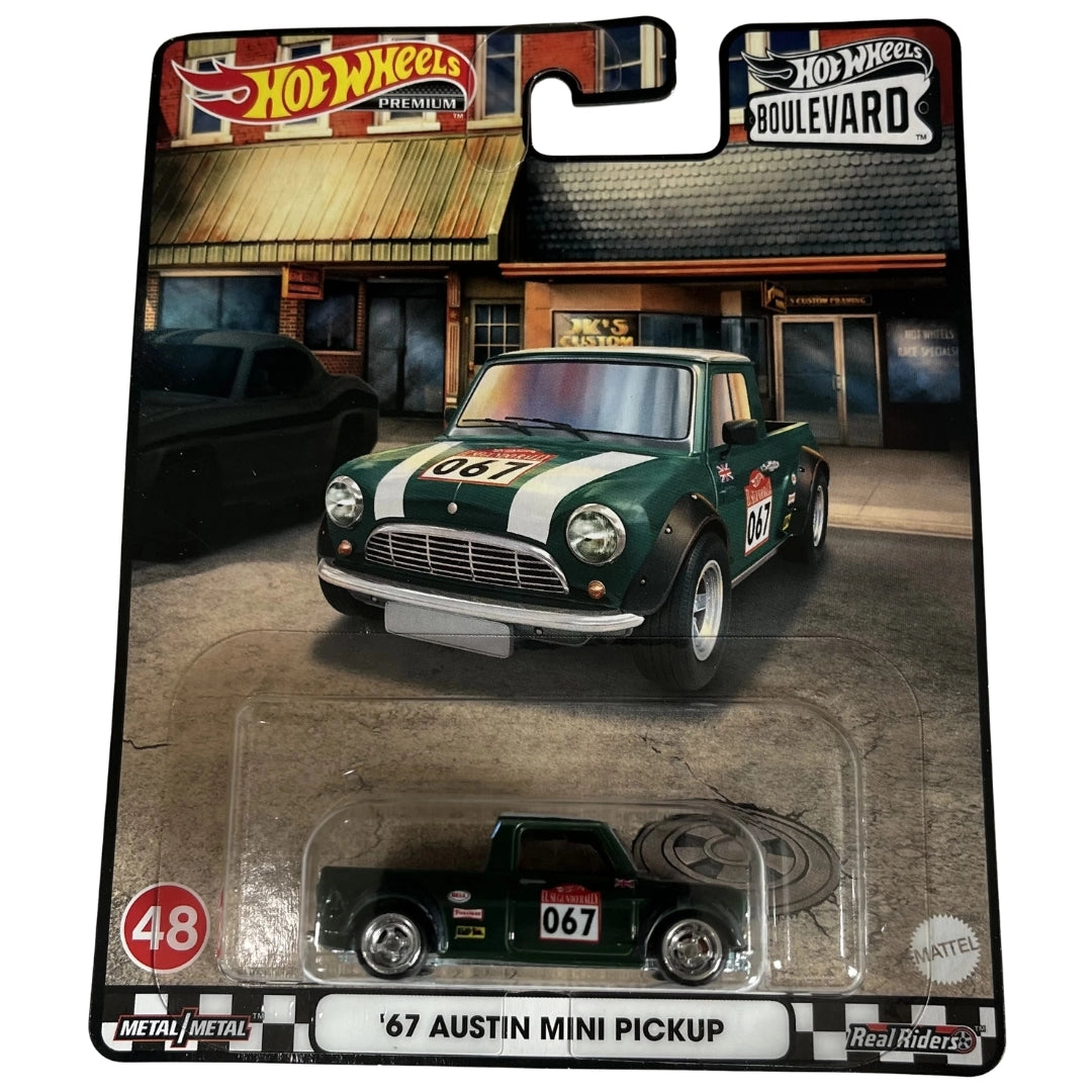 Hot Wheels 1:64 '67 Austin Mini Pickup British Racing Green