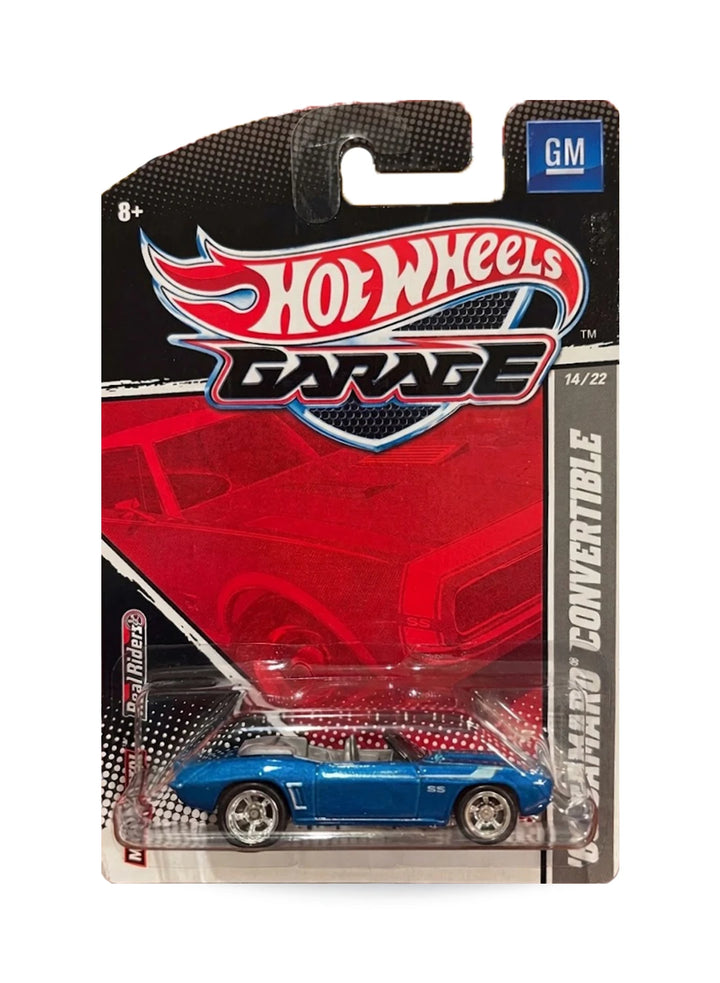 Hot Wheels GM Garage 2011 Chevrolet '69 Camaro Convertible 1:64 – Metallic Blue