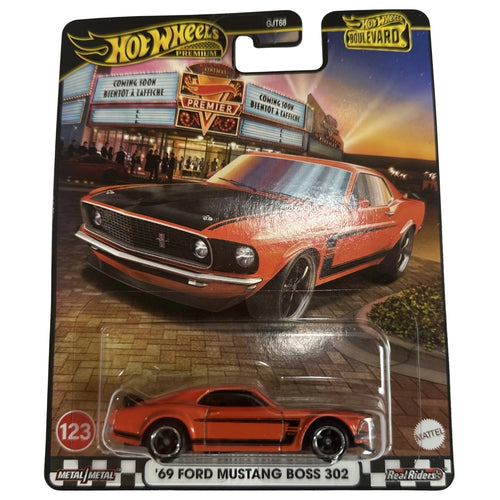 Hot Wheels 1:64 '69 Ford Mustang Boss 302 Orange