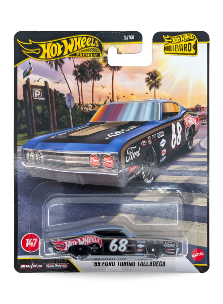 Hot Wheels Ford '69 Ford Torino Talladega 1:64 - Otto Blue