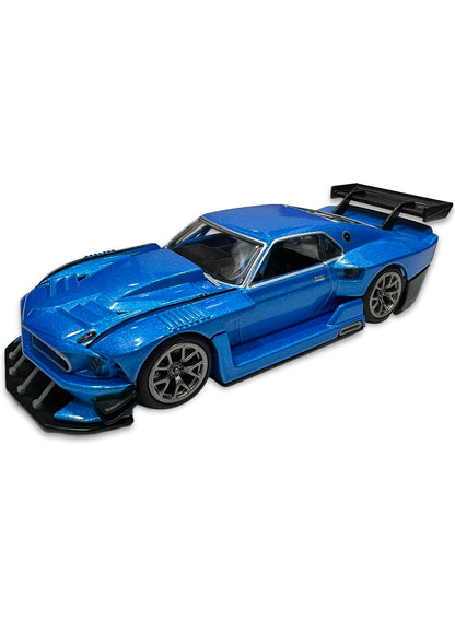 Hot Wheels Premium Singles 1:43 2024 '69 Modified Ford Mustang 1:43 – Acapulco Blue