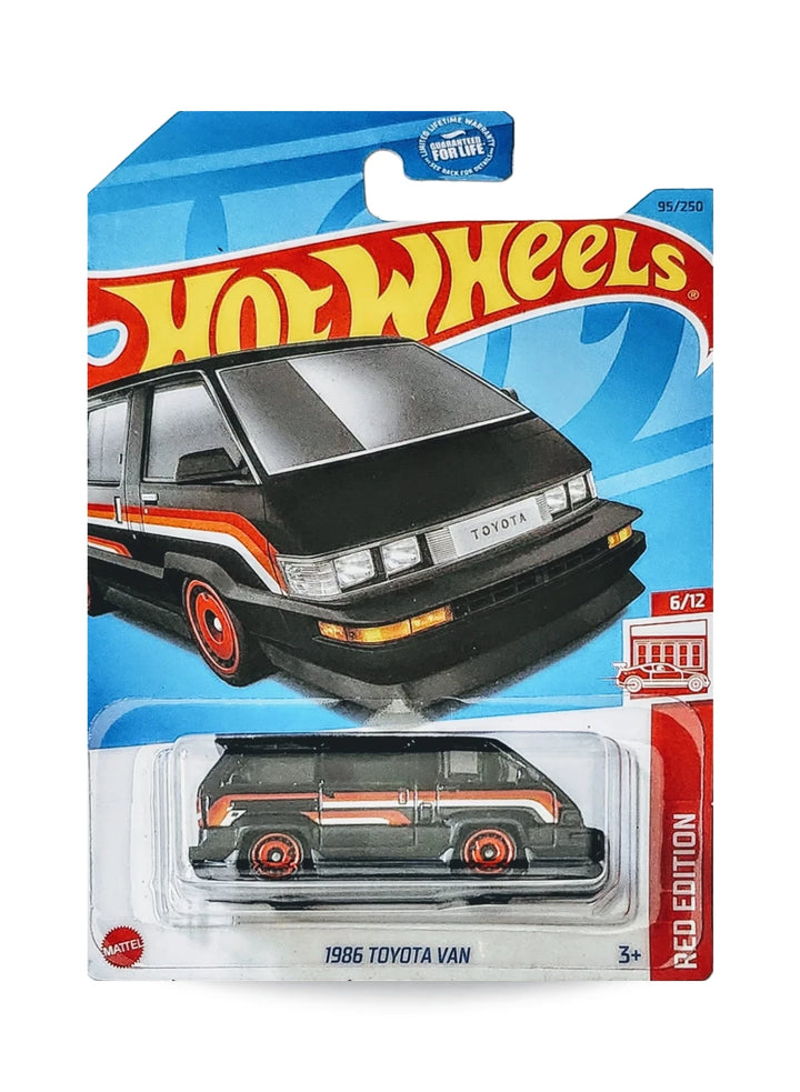 Hot Wheels Red Edition 2023 Toyota 1986 Toyota Van 1:64 Black