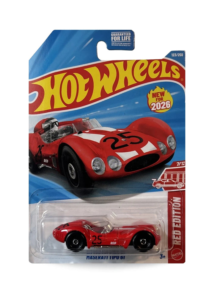 Hot Wheels Red Edition 2026 Maserati Tipo 61 1:64 Red