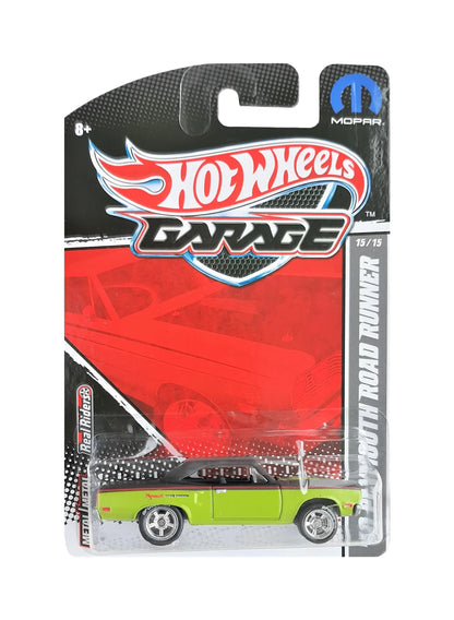 Hot Wheels Mopar Garage 2011 Plymouth '70 Plymouth Road Runner 1:64 – Green
