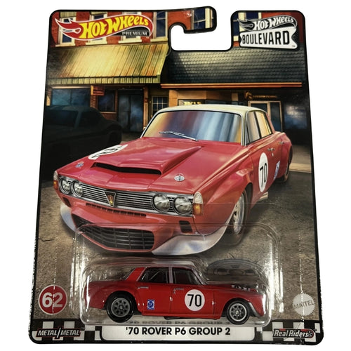 Hot Wheels 1:64 '70 Rover P6 Group 2 Red