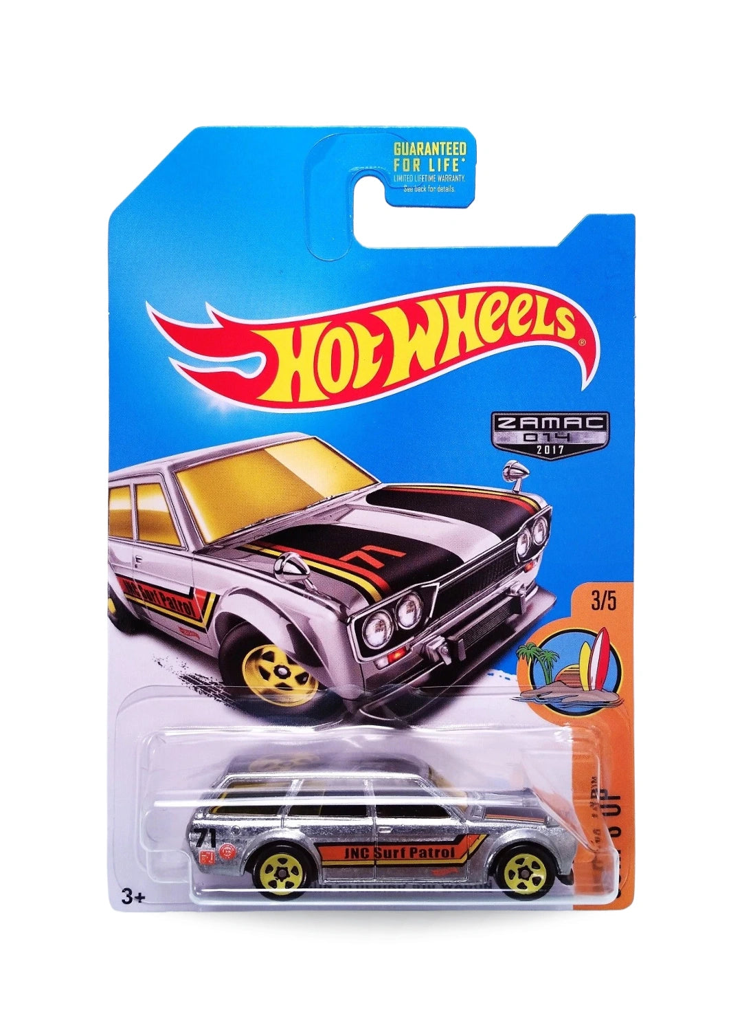 Hot Wheels Walmart Exclusive ZAMAC Editions 2017 '71 Datsun Bluebird 510 Wagon 1:64  – ZAMAC
